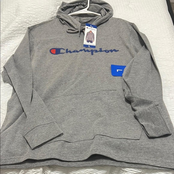 Champion Gray Pullover Hoodie Sweatshirt - Picture 1 of 1